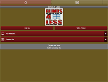 Tablet Screenshot of blinds4less01.com